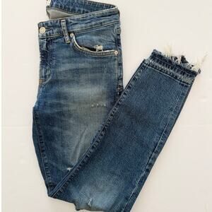 Agolde | medium wash distressed slim denim jeans style # A070-812 | size 28